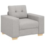 Vidaxl canap� / fauteuil gris nuage 100x78x80 cm tissu