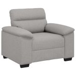 Vidaxl canap� / fauteuil gris nuage 100x81x84 cm tissu