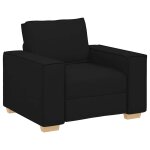 Vidaxl canapé fauteuil noir 60 cm tissu Vidaxl canapé fauteuil noir 60 cm tissu