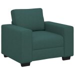 Vidaxl canap� / fauteuil vert fonc� 100x77x82 cm tissu