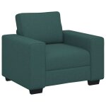 Vidaxl canap� / fauteuil vert fonc� 100x77x82 cm tissu