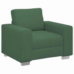 Vidaxl canap� / fauteuil vert fonc� 100x77x82 cm en tissu velours c�tel�