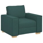 Vidaxl canap� fauteuil vert fonc� 100x78x84 cm tissu