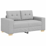 Vidaxl canap� deux places gris nuage 160 cm tissu