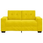Vidaxl canap� jaune 160 x 77 x 82 cm tissu