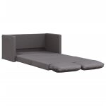 Vidaxl canap� - lit 2 en 1 gris 112x174x55 cm similicuir