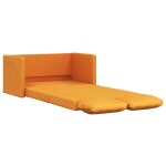 Vidaxl canap - lit 2 en 1 jaune fonc 112x174x55 cm tissu
