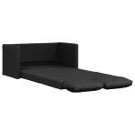 Vidaxl canap - lit 2 en 1 noir 112x174x55 cm similicuir