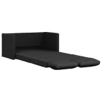 Vidaxl canap� - lit 2 en 1 noir 112x174x55 cm similicuir