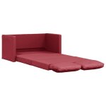 Vidaxl canap - lit 2 en 1 rouge bordeaux 112x174x55 cm similicuir