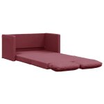 Vidaxl canap - lit 2 en 1 rouge bordeaux 112x174x55 cm tissu