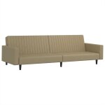 Vidaxl canap - lit 2 places cappuccino similicuir