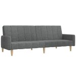 Vidaxl canapé - lit à 2 places gris clair tissu Vidaxl canapé - lit à 2 places gris clair tissu