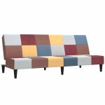 Vidaxl canap - lit  2 places tissu