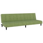 Vidaxl canap� - lit � 2 places vert clair velours