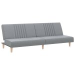 Vidaxl canap� - lit � gris clair tissu