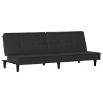Vidaxl canap� - lit noir tissu