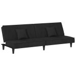 Vidaxl canap� - lit noir velours