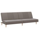 Vidaxl canap� - lit taupe tissu