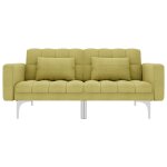 Vidaxl canap - lit vert tissu
