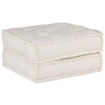 Vidaxl canap� modulaire cr�me 70x70x36 tissu