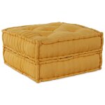 Vidaxl canap� modulaire jaune 70x70x36 tissu