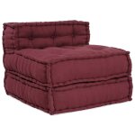 Vidaxl canap� modulaire marron 70x70x54 tissu