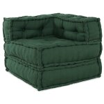 Vidaxl canap� modulaire vert 70x70x54 tissu