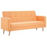Vidaxl canapé tissu orange Vidaxl canapé tissu orange