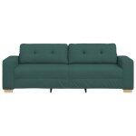 Vidaxl canap vert fonc 221 x 78 x 80 cm tissu