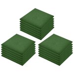 Vidaxl carreaux de protection antichoc 18pcs caoutchouc 50x50x3cm vert