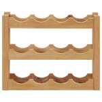 Vidaxl casier  bouteilles 12 bouteilles 47x21x36 cm bois de chne