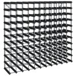 Vidaxl casier  bouteilles pour 120 bouteilles noir bois de pin solide