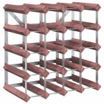 Vidaxl casier � bouteilles pour 20 bouteilles marron bois pin solide