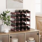 Vidaxl casier � bouteilles pour 20 bouteilles marron bois pin solide
