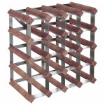 Vidaxl casier  bouteilles pour 20 bouteilles marron bois pin solide