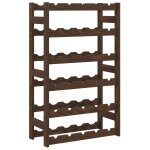 Vidaxl casier � bouteilles pour 30 bouteilles marron bois pin solide