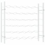 Vidaxl casier  bouteilles pour 36 bouteilles blanc mtal