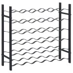 Vidaxl casier  bouteilles pour 36 bouteilles noir fer