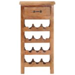 Vidaxl casier � bouteilles 40x30x80 cm bois d'acacia massif