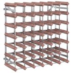 Vidaxl casier � bouteilles pour 42 bouteilles marron bois pin solide