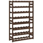Vidaxl casier � bouteilles pour 56 bouteilles marron bois pin solide