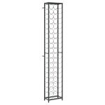 Vidaxl casier  bouteilles de 57 bouteilles noir 34x18x200cm fer forg