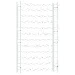Vidaxl casier  bouteilles pour 72 bouteilles blanc mtal