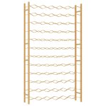 Vidaxl casier � bouteilles pour 72 bouteilles dor� m�tal
