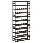 Vidaxl casier � bouteilles pour 77 bouteilles noir bois pin solide