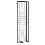 Vidaxl casier � bouteilles de 95 bouteilles noir 54x18x200cm fer forg�