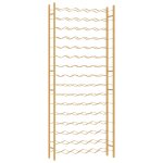 Vidaxl casier � bouteilles pour 96 bouteilles dor� m�tal