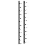 Vidaxl casier � bouteilles mural pour 12 bouteilles noir fer