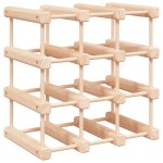 Vidaxl casier � vin pour 12 bouteilles 36x23x36 cm bois massif de pin